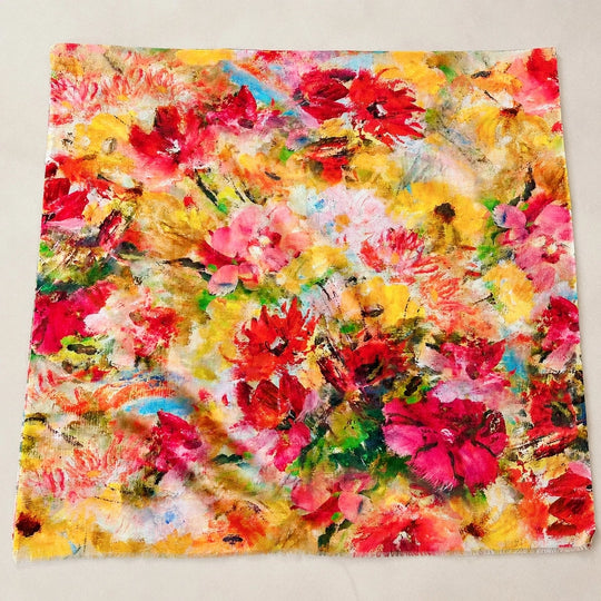 JC02450115 - Abstract Bloom Art Scarf-08-Scarves/Wraps-JC Sunny Fashion-Krista Anne's Boutique, Women's Fashion and Accessories Located in Oklahoma City, OK and Black Mountain, NC