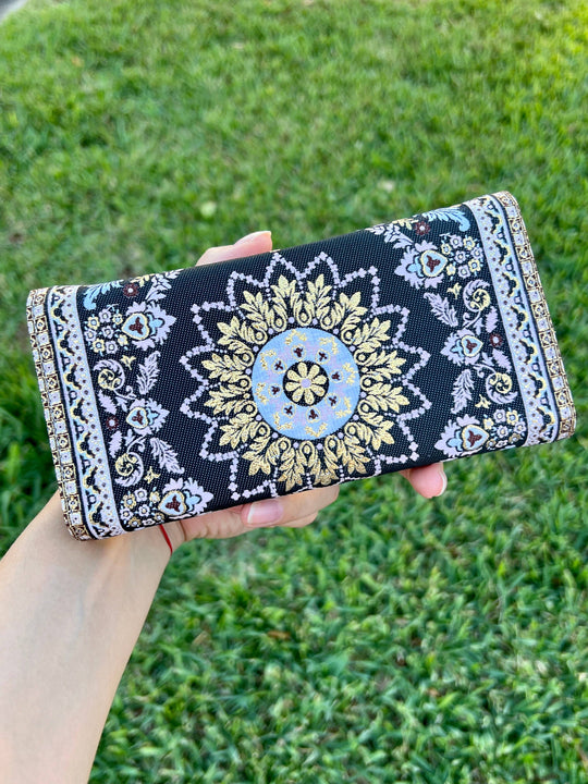 RUGLTW-007 - Rug Design Trifold Wallet-12-Gifts-Umays Boho-Krista Anne's Boutique, Women's Fashion and Accessories Located in Oklahoma City, OK and Black Mountain, NC