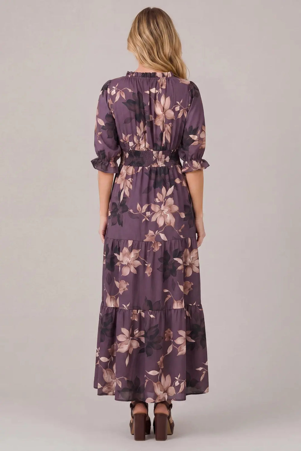 ST2006 - Fauna Peasant Dress-06-Dresses/Jumpsuits-She + Sky-Krista Anne's Boutique, Women's Fashion and Accessories Located in Oklahoma City, OK and Black Mountain, NC