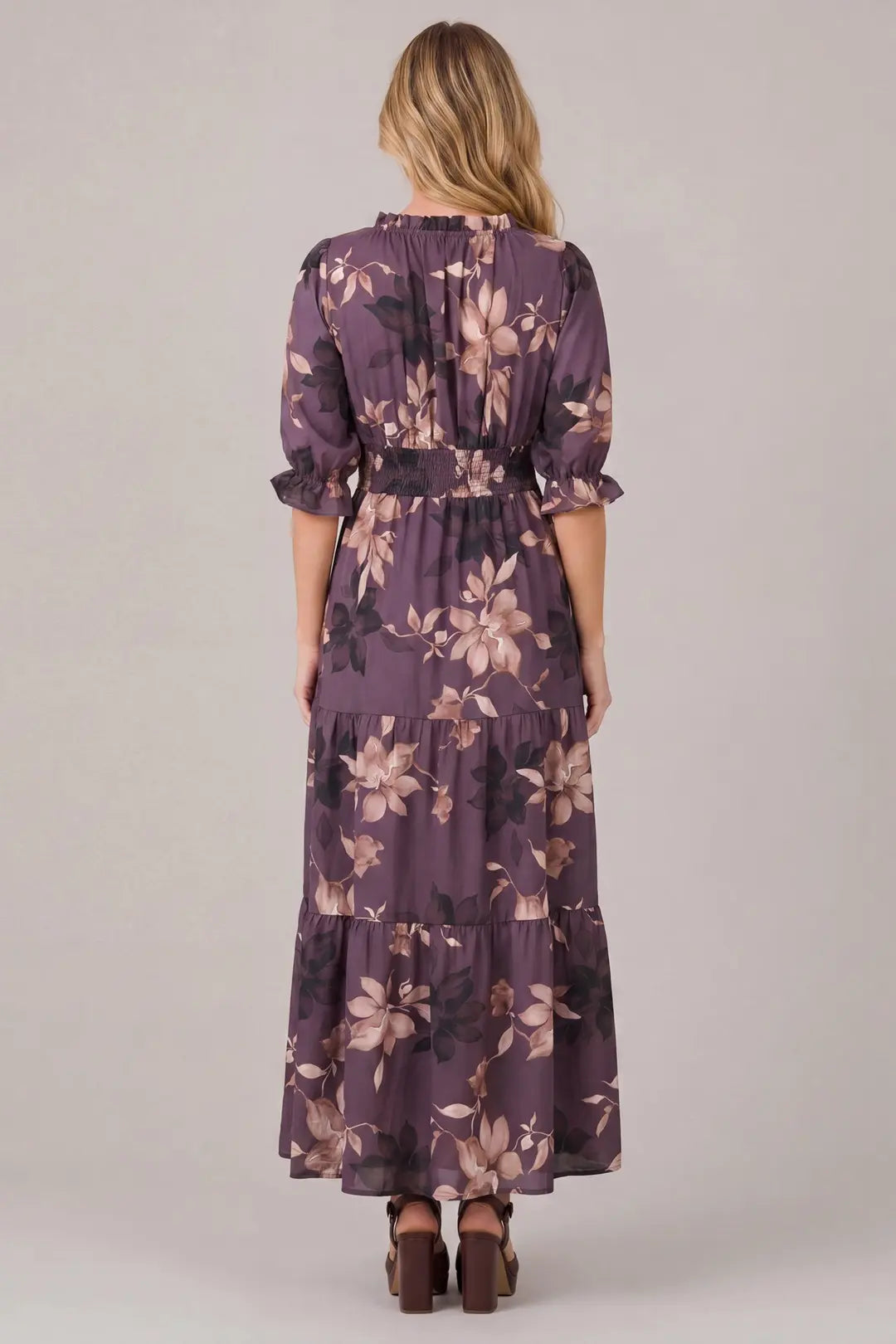 ST2006 - Fauna Peasant Dress-06-Dresses/Jumpsuits-She + Sky-Krista Anne's Boutique, Women's Fashion and Accessories Located in Oklahoma City, OK and Black Mountain, NC