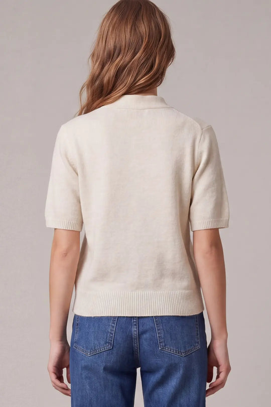 ST2101 - Tie Neck Sweater Top-05-Sweaters-She + Sky-Krista Anne's Boutique, Women's Fashion and Accessories Located in Oklahoma City, OK and Black Mountain, NC