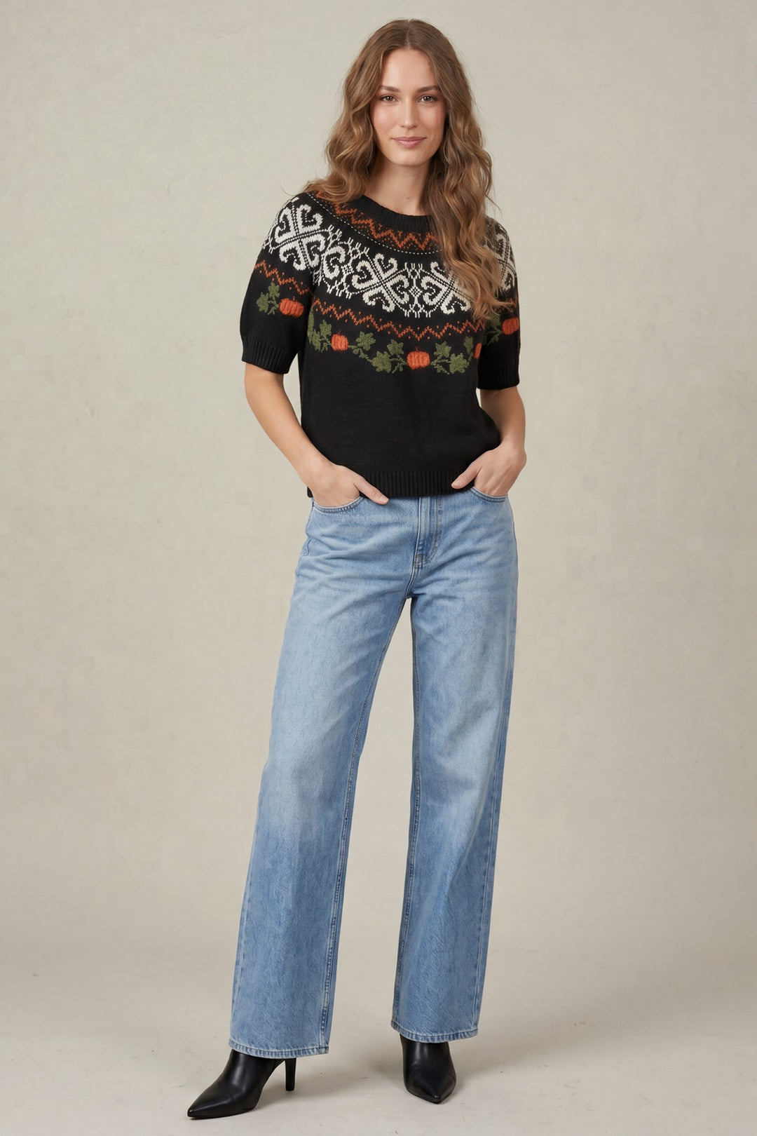ST1678 - Pumpkin Patch Sweater-05-Sweaters-She + Sky-Krista Anne's Boutique, Women's Fashion and Accessories Located in Oklahoma City, OK and Black Mountain, NC