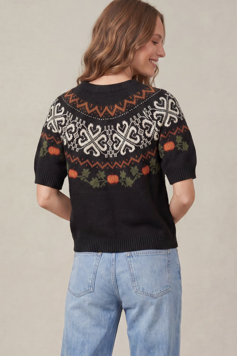 ST1678 - Pumpkin Patch Sweater-05-Sweaters-She + Sky-Krista Anne's Boutique, Women's Fashion and Accessories Located in Oklahoma City, OK and Black Mountain, NC