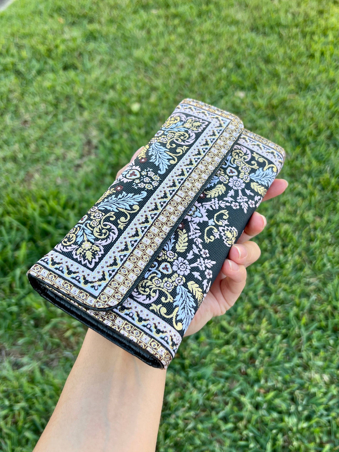 RUGLTW-007 - Rug Design Trifold Wallet-12-Gifts-Umays Boho-Krista Anne's Boutique, Women's Fashion and Accessories Located in Oklahoma City, OK and Black Mountain, NC