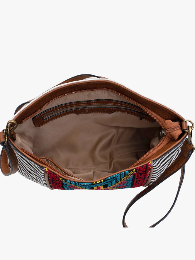 M1979 - Felicity Aztec Embroidered Crossbody-09-Accessories-Jen & Co-Krista Anne's Boutique, Women's Fashion and Accessories Located in Oklahoma City, OK and Black Mountain, NC