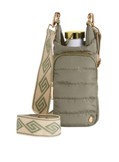 WBB1-Sage - Puffer HydroBag® with Accent Shoulder Strap-09-Accessories-Wanderfull-Krista Anne's Boutique, Women's Fashion and Accessories Located in Oklahoma City, OK and Black Mountain, NC