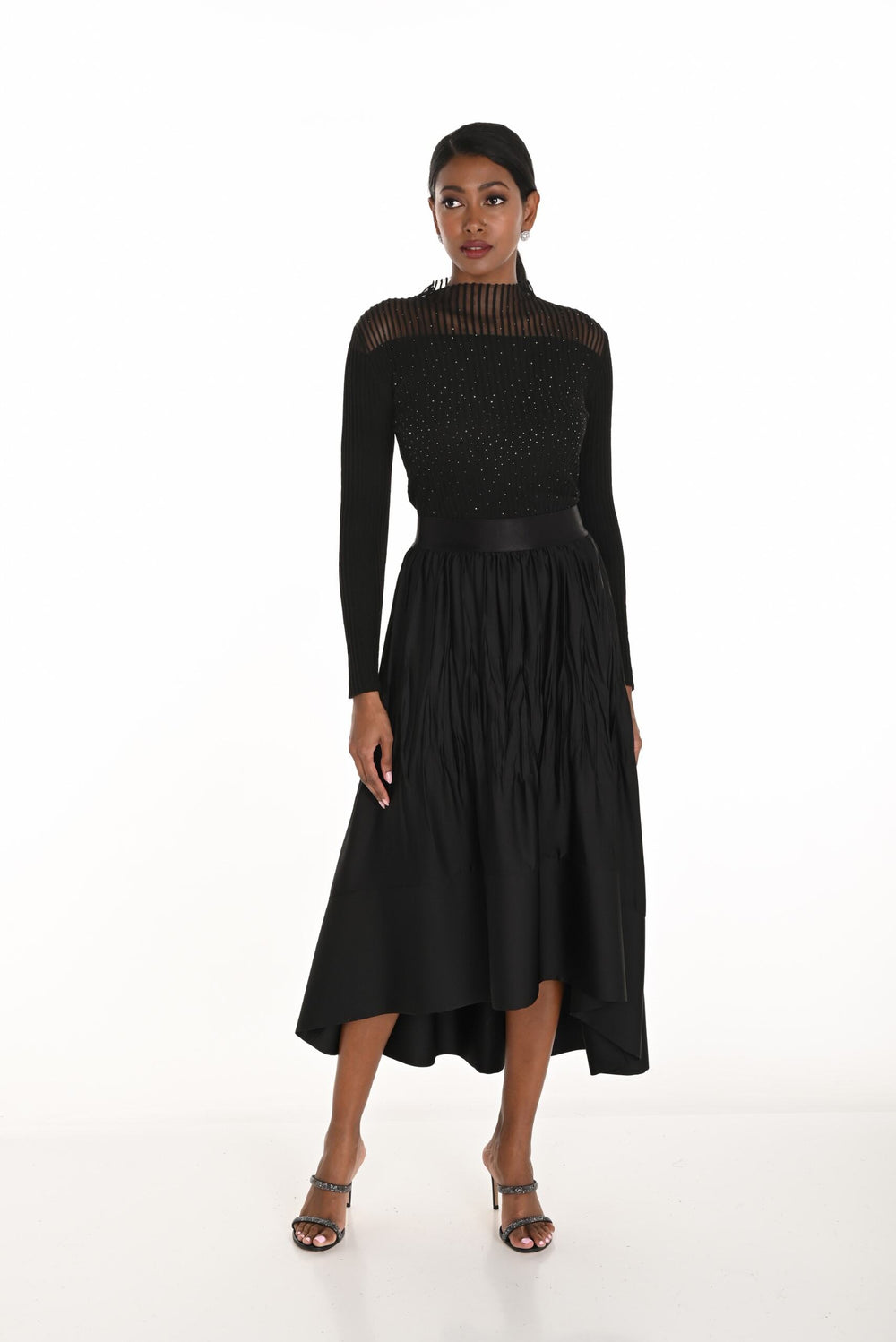 259183 - Midnight Glam Skirt-04-Bottoms-Frank Lyman-Krista Anne's Boutique, Women's Fashion and Accessories Located in Oklahoma City, OK and Black Mountain, NC
