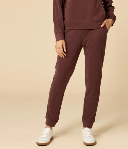 4200-4P - Vintage Velvet Jogger-04-Bottoms-Softies-Krista Anne's Boutique, Women's Fashion and Accessories Located in Oklahoma City, OK and Black Mountain, NC