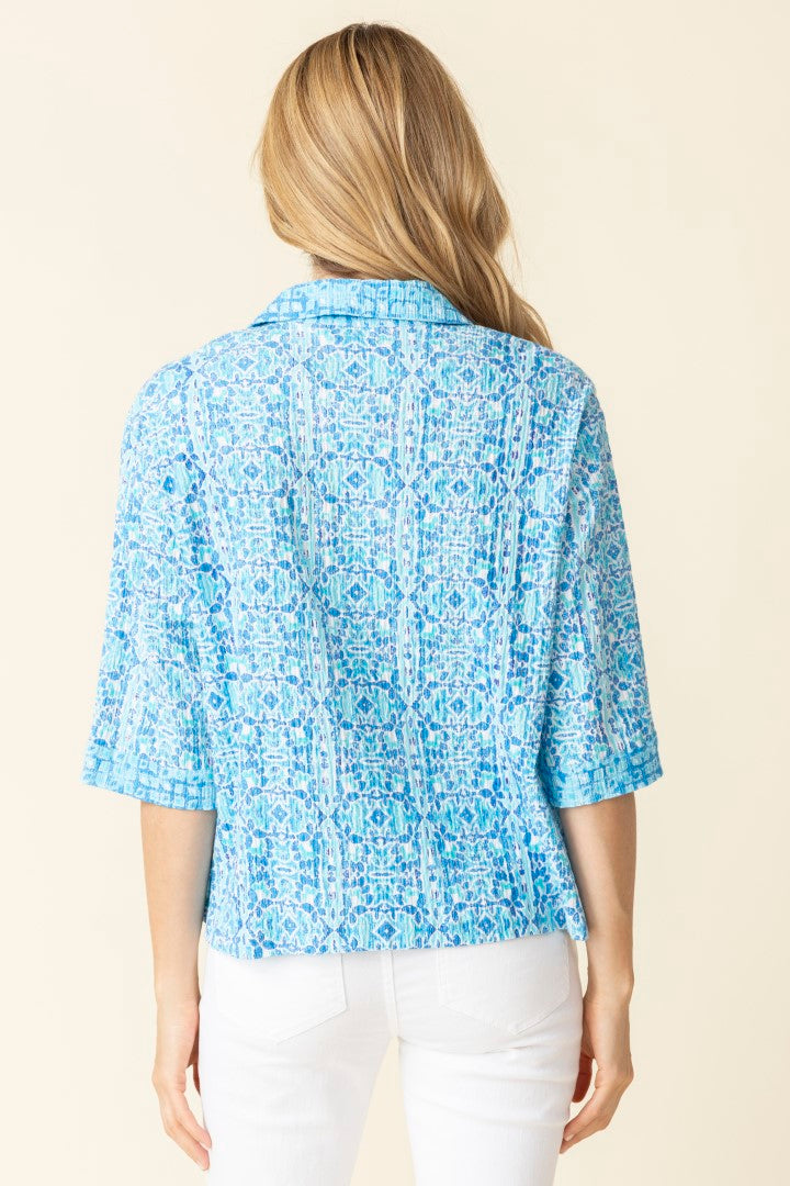 40527 - Crinkle Cotton Miami Terrace Top