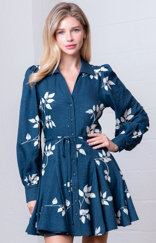 HD30448T - Embroidered Paisley Dress-06-Dresses/Jumpsuits-Aslan Rose-Krista Anne's Boutique, Women's Fashion and Accessories Located in Oklahoma City, OK and Black Mountain, NC