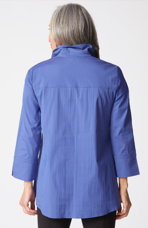 15019 - Perfect Travel Hidden Placket Shirt-02-Tops/Blouses-Habitat-Krista Anne's Boutique, Women's Fashion and Accessories Located in Oklahoma City, OK and Black Mountain, NC