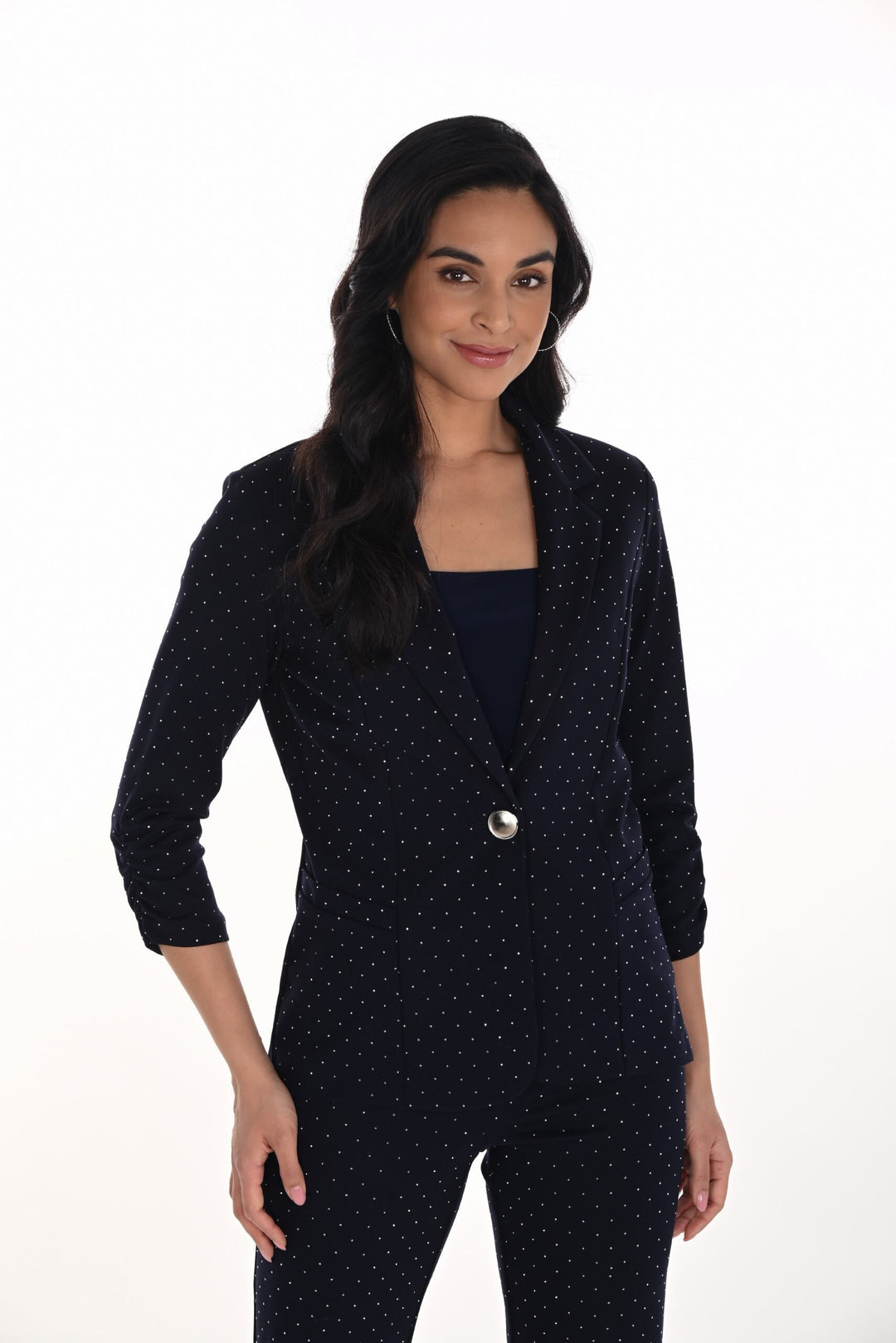 254230 - Sparkle Single Button Front Blazer-01-Jackets/Blazers-Frank Lyman-Krista Anne's Boutique, Women's Fashion and Accessories Located in Oklahoma City, OK and Black Mountain, NC