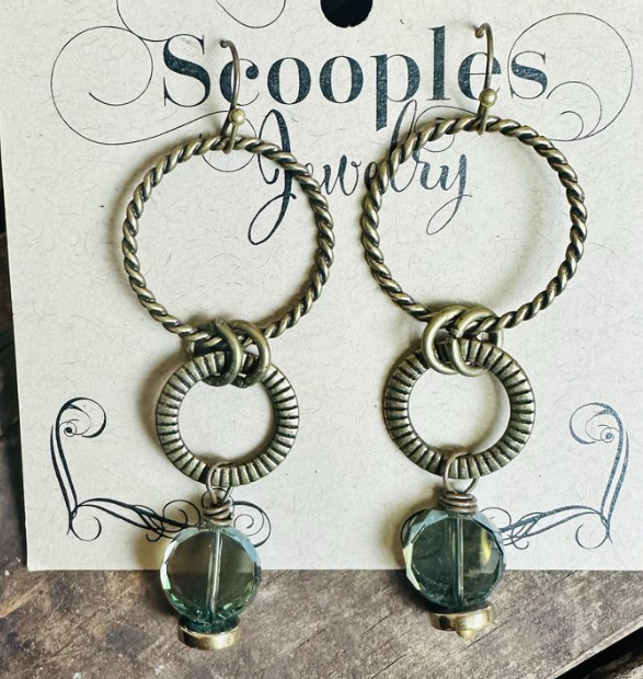 MB 3499 - Moody Blues Wire Earrings-10-Jewelry-Scooples Jewelry-Krista Anne's Boutique, Women's Fashion and Accessories Located in Oklahoma City, OK