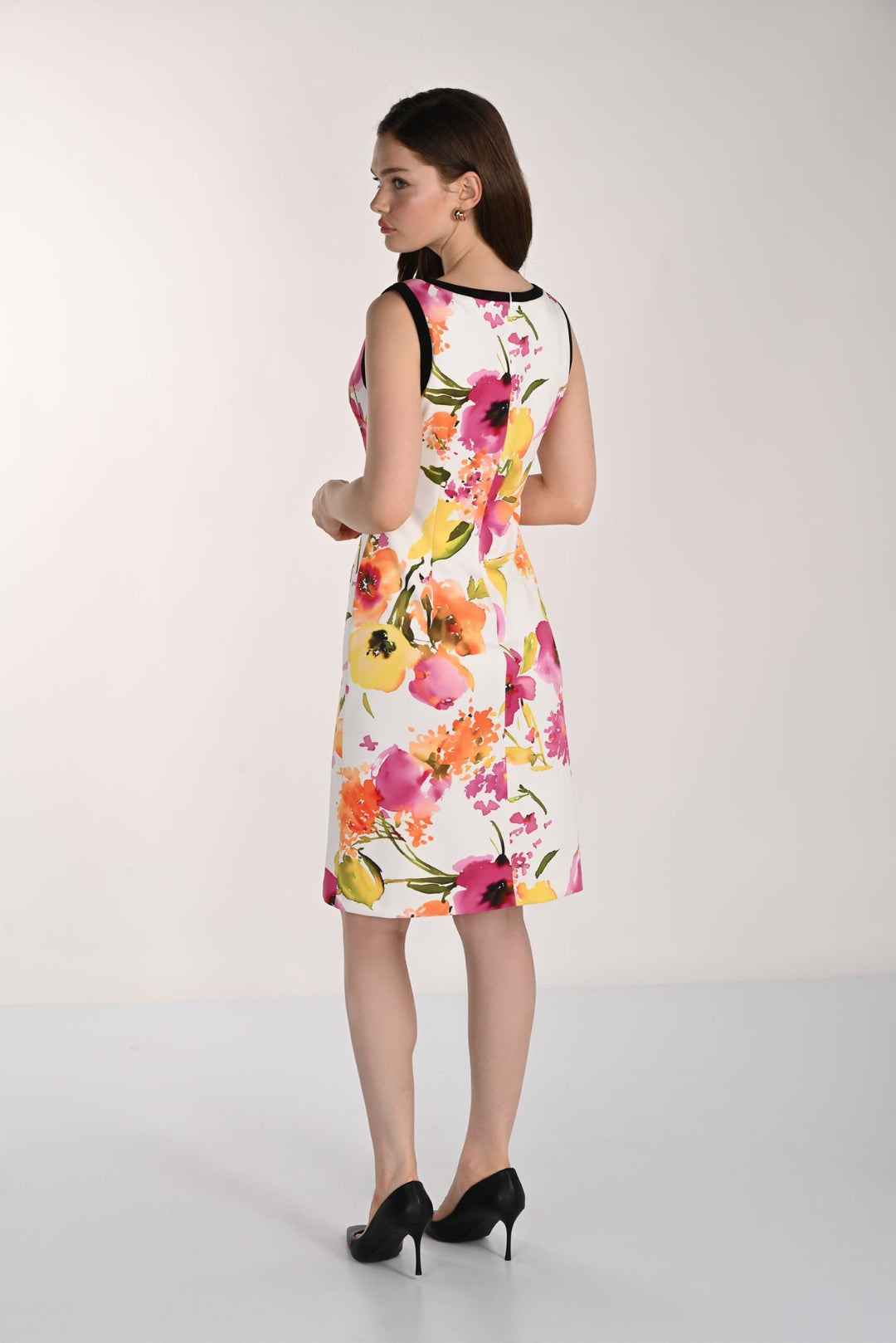 261358 - Floral Sleeveless Dress-06-Dresses/Jumpsuits-Frank Lyman-Krista Anne's Boutique, Women's Fashion and Accessories Located in Oklahoma City, OK and Black Mountain, NC