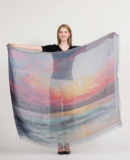 D-417 - Be Still and Know - Ripples of Grace - Loves Pure Light Scarf-08-Scarves/Wrapes-Love's Pure Light-Krista Anne's Boutique, Women's Fashion and Accessories Located in Oklahoma City, OK and Black Mountain, NC