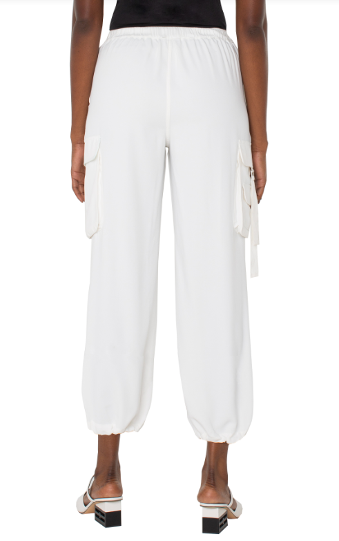 LM5684MP3 - Cinch Hem Parachute Cargo Pants-04-Bottoms-Liverpool-Krista Anne's Boutique, Women's Fashion and Accessories Located in Oklahoma City, OK and Black Mountain, NC