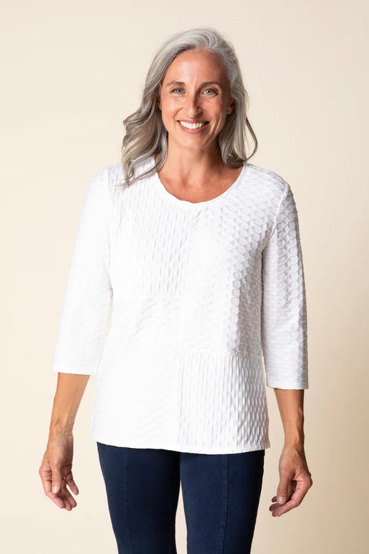 57115 - Newport Knit Seamed Top-02-Tops/Blouses-Habitat-Krista Anne's Boutique, Women's Fashion and Accessories Located in Oklahoma City, OK and Black Mountain, NC