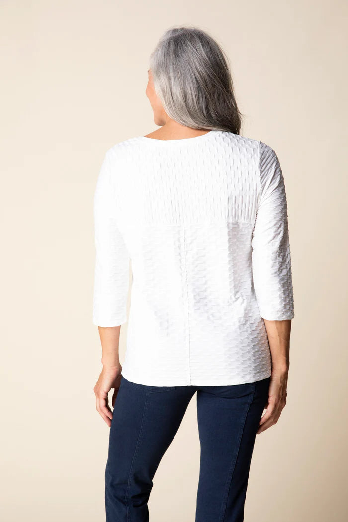 57115 - Newport Knit Seamed Top-02-Tops/Blouses-Habitat-Krista Anne's Boutique, Women's Fashion and Accessories Located in Oklahoma City, OK and Black Mountain, NC