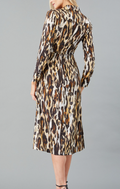 D3257 - Animal Print Dress-06-Dresses/Jumpsuits-Lola & Sophie-Krista Anne's Boutique, Women's Fashion and Accessories Located in Oklahoma City, OK and Black Mountain, NC