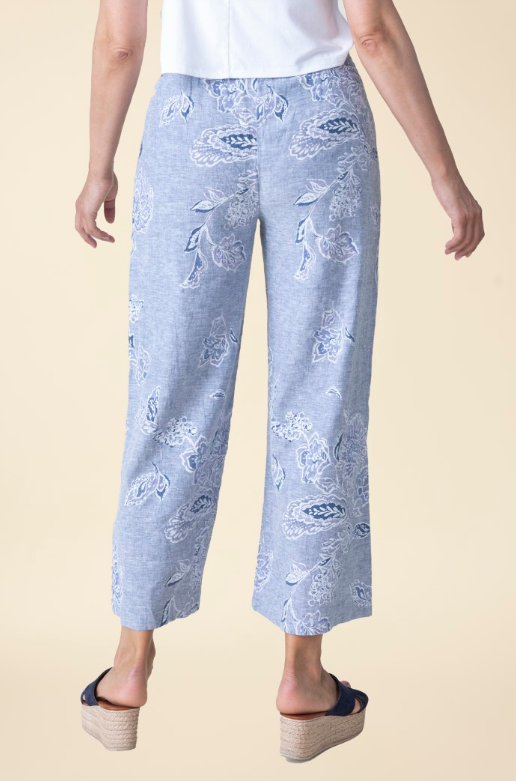 47577 - Linen Bloomer Easy Flood Pant-04-Bottoms-Habitat-Krista Anne's Boutique, Women's Fashion and Accessories Located in Oklahoma City, OK and Black Mountain, NC