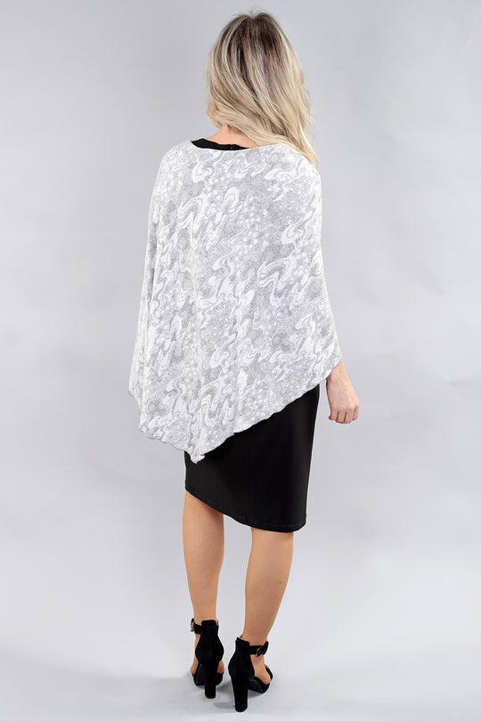 25F5907 - Marbled Knit Pull Through Wrap-08-Scarves/Wraps-Michael Tyler Collections-Krista Anne's Boutique, Women's Fashion and Accessories Located in Oklahoma City, OK and Black Mountain, NC