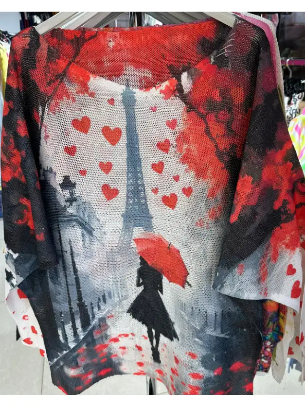 COF13 - Eiffel Tower Printed Sweater-05-Sweaters-Loowie-Krista Anne's Boutique, Women's Fashion and Accessories Located in Oklahoma City, OK and Black Mountain, NC