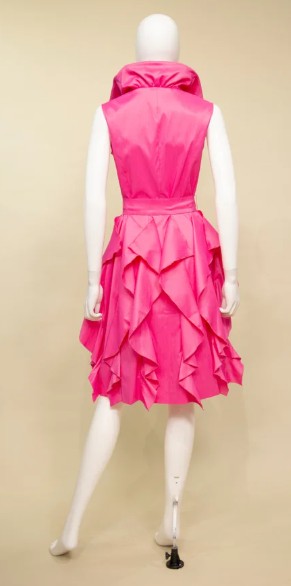S24001 - Ruffle Skirt Duponi Dress-06-Dresses/Jumpsuits-Samuel Dong-Krista Anne's Boutique, Women's Fashion and Accessories Located in Oklahoma City, OK and Black Mountain, NC