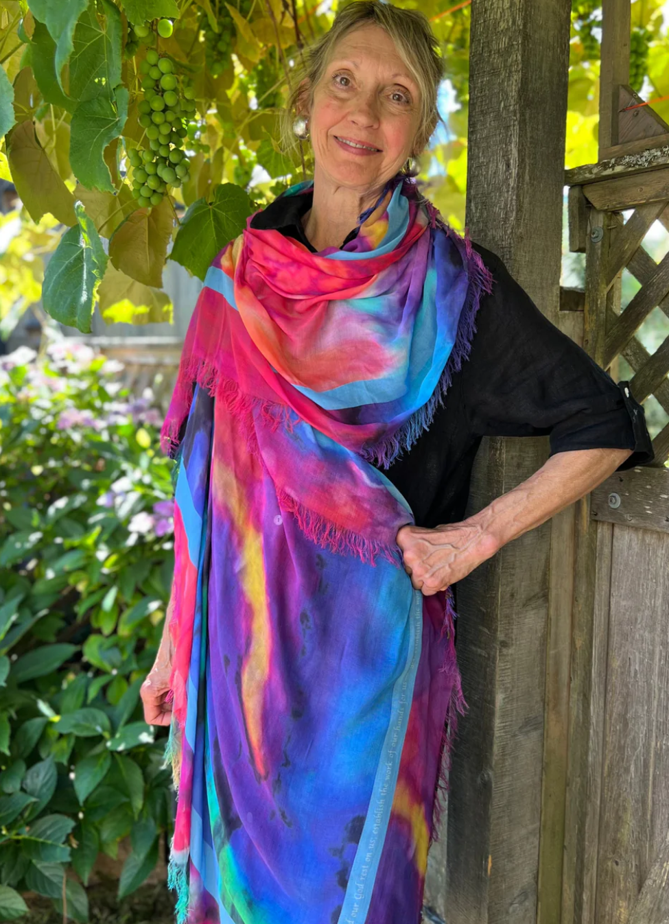 D-1017 - "Established in Love" Silk Blend Scarf-08-Scarves/Wraps-Love's Pure Light-Krista Anne's Boutique, Women's Fashion and Accessories Located in Oklahoma City, OK and Black Mountain, NC