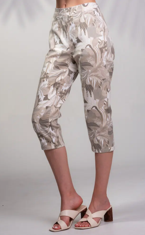 A45492 - Printed Crop Pant-04-Bottoms-Alison Sheri-Krista Anne's Boutique, Women's Fashion and Accessories Located in Oklahoma City, OK and Black Mountain, NC