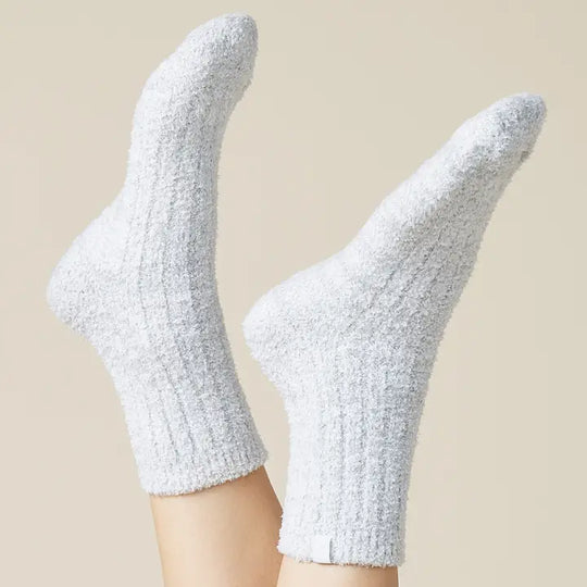 1300 - Marshmallow Crew Socks-09-Accessories-Softies-Krista Anne's Boutique, Women's Fashion and Accessories Located in Oklahoma City, OK and Black Mountain, NC