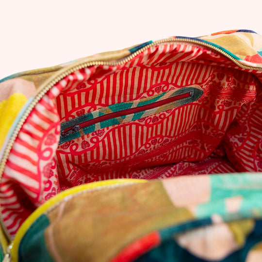 LWB3 - Exotic Leaves Luxe Weekender Bag-09-Accessories-Powder-Krista Anne's Boutique, Women's Fashion and Accessories Located in Oklahoma City, OK and Black Mountain, NC