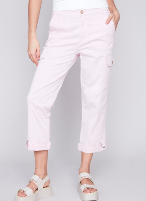 C5492-857B - Canvas Cargo Pant-4-Bottoms-Charlie B.-Krista Anne's Boutique, Women's Fashion and Accessories Located in Oklahoma City, OK