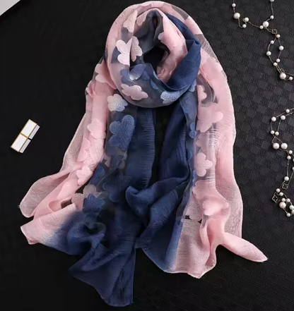 17 - Semi Sheer Scarf-08-Scarves/Wrapes-Aslan Rose-Krista Anne's Boutique, Women's Fashion and Accessories Located in Oklahoma City, OK and Black Mountain, NC