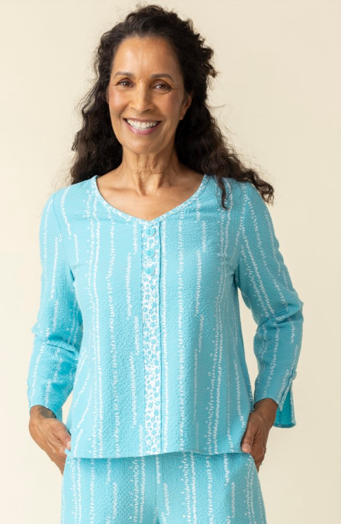 21911 - Crinkle Crepe Bud Livvy Top-02-Tops/Blouses-Habitat-Krista Anne's Boutique, Women's Fashion and Accessories Located in Oklahoma City, OK and Black Mountain, NC