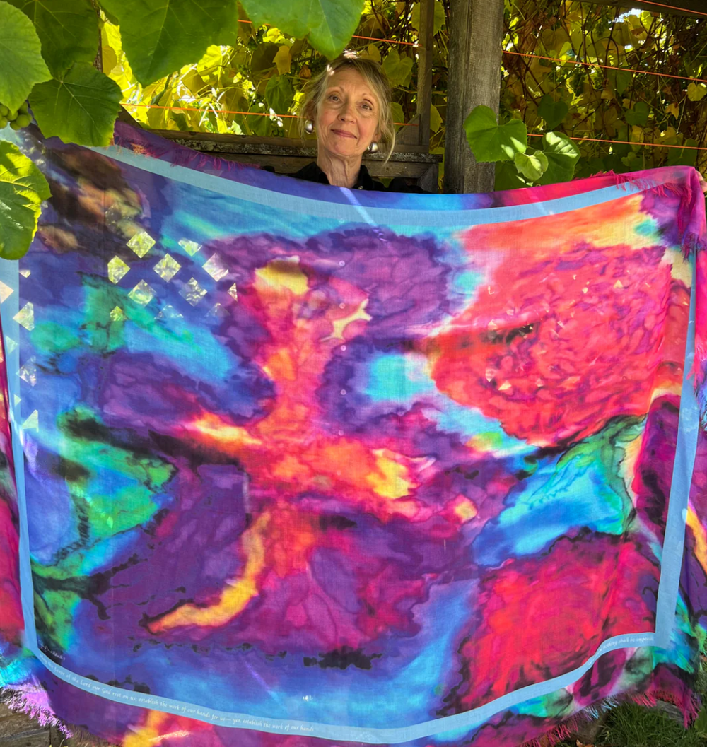D-1017 - "Established in Love" Silk Blend Scarf-08-Scarves/Wraps-Love's Pure Light-Krista Anne's Boutique, Women's Fashion and Accessories Located in Oklahoma City, OK and Black Mountain, NC