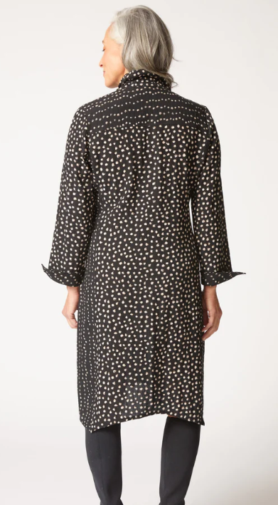 35689 - Express Dot Mix Artist Dress/Duster-06-Dresses/Jumpsuits-Habitat-Krista Anne's Boutique, Women's Fashion and Accessories Located in Oklahoma City, OK and Black Mountain, NC
