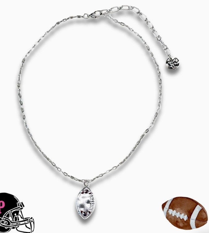 N129 - Football Necklace-10-Jewelry-Pink Panache-Krista Anne's Boutique, Women's Fashion and Accessories Located in Oklahoma City, OK and Black Mountain, NC