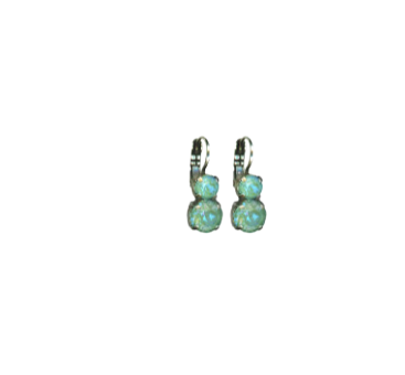 E-1191-146146-RO6 - Must-Have Classic Two-Stone Leverback Earrings