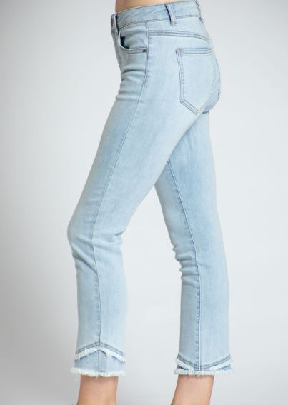 C104F - Olivia Pull-On Crop Jean-4-Bottoms-Apny Apparel Inc-Krista Anne's Boutique, Women's Fashion and Accessories Located in Oklahoma City, OK