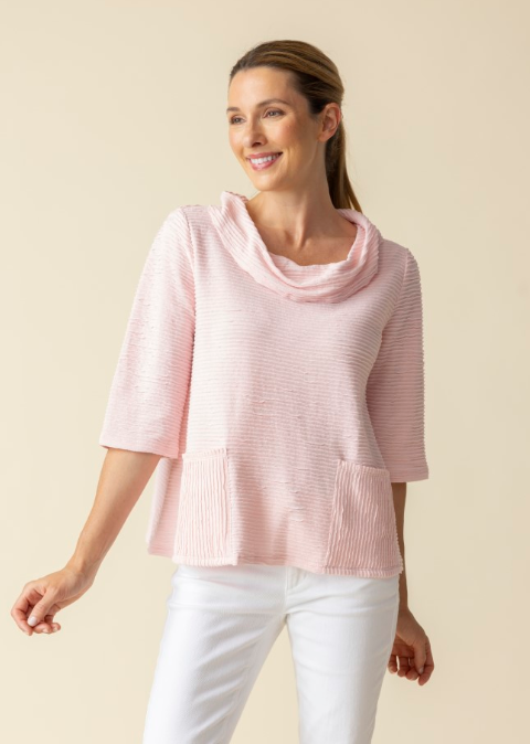 16025 - Ripple Effect Hudson Pocket Top-02-Tops/Blouses-Habitat-Krista Anne's Boutique, Women's Fashion and Accessories Located in Oklahoma City, OK and Black Mountain, NC
