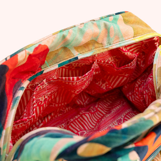 LWB3 - Exotic Leaves Luxe Weekender Bag-09-Accessories-Powder-Krista Anne's Boutique, Women's Fashion and Accessories Located in Oklahoma City, OK and Black Mountain, NC