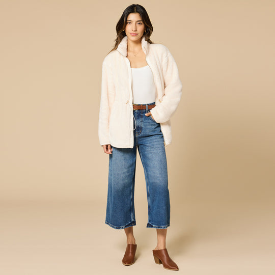 7800-20 - DreamPlush Double Zip Jacket-01-Jackets/Blazers-Softies-Krista Anne's Boutique, Women's Fashion and Accessories Located in Oklahoma City, OK and Black Mountain, NC