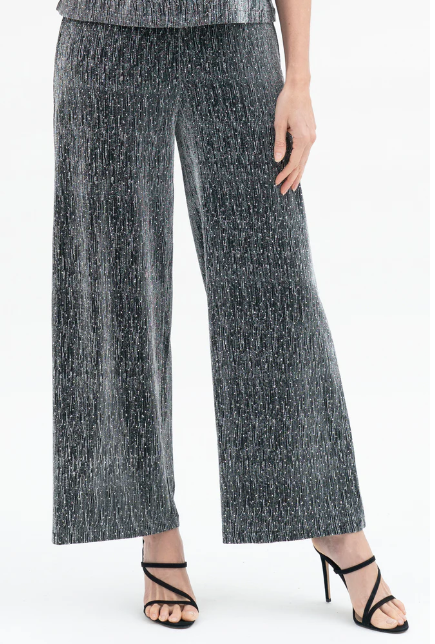 1226 - Wide Leg Rhinestone Pants-04-Bottoms-Damee-Krista Anne's Boutique, Women's Fashion and Accessories Located in Oklahoma City, OK and Black Mountain, NC