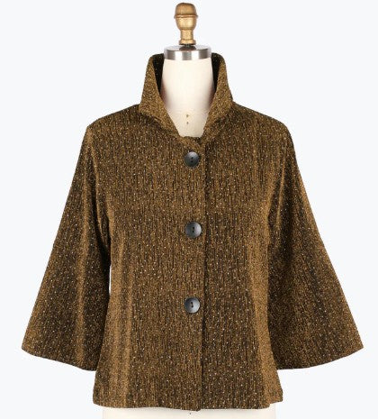 4952 - Cropped Sparkle Jacket-01-Jackets/Blazers-Damee-Krista Anne's Boutique, Women's Fashion and Accessories Located in Oklahoma City, OK and Black Mountain, NC