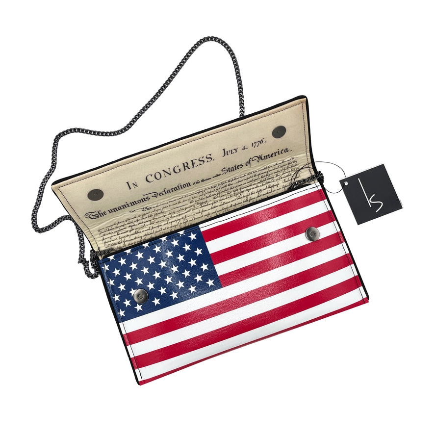 Declaration 250th Birthday Crossbody Clutch Bag-09-Accessories-Kent Stetson Handbags-Krista Anne's Boutique, Women's Fashion and Accessories Located in Oklahoma City, OK and Black Mountain, NC