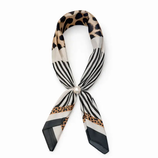 NK8115 - Magnetic Scarf with Pearl-09-Accessories-Queens Designs-Krista Anne's Boutique, Women's Fashion and Accessories Located in Oklahoma City, OK and Black Mountain, NC