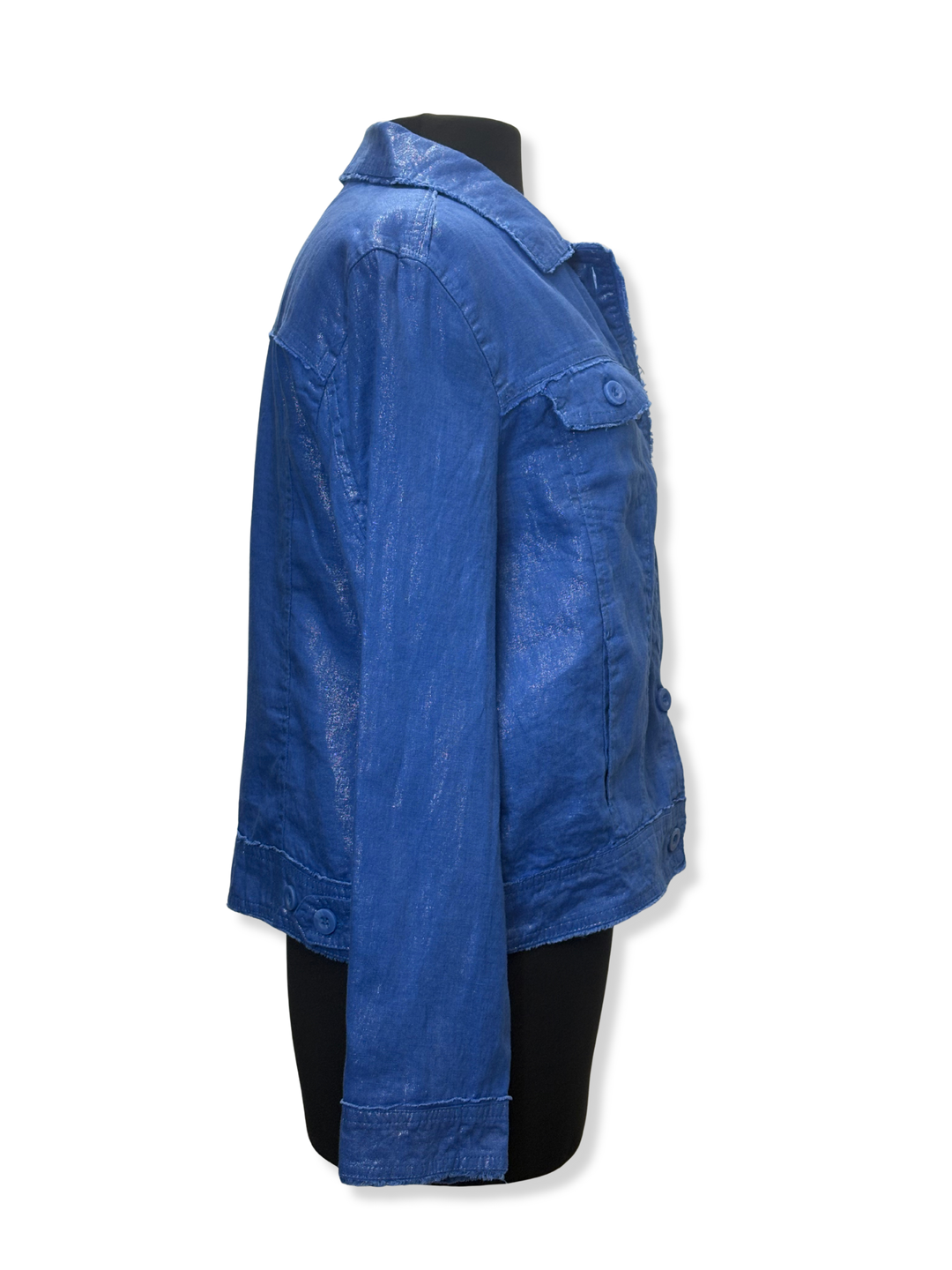 LIN7403M - Metallic Travel Jacket-01-Jackets/Blazers-Lulu-B-Krista Anne's Boutique, Women's Fashion and Accessories Located in Oklahoma City, OK and Black Mountain, NC