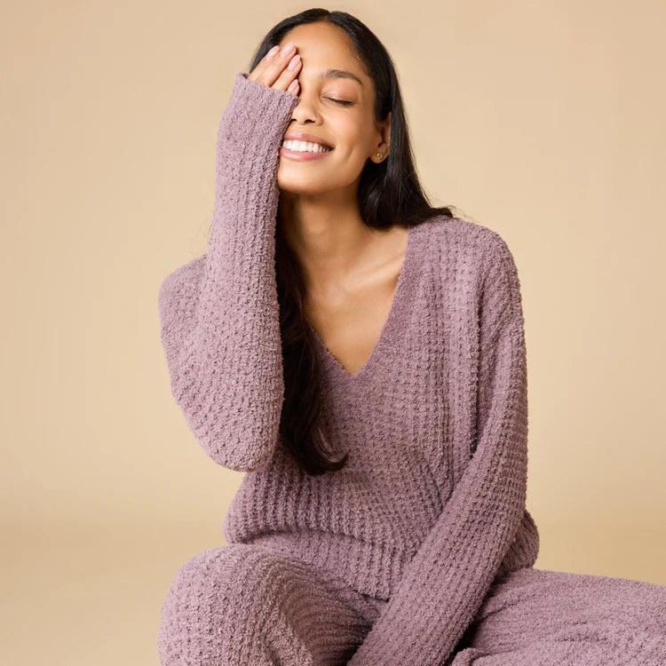 8200-2P Waffle Marshmallow Lounge Pant-02-Tops/Blouses-Softies-Krista Anne's Boutique, Women's Fashion and Accessories Located in Oklahoma City, OK and Black Mountain, NC