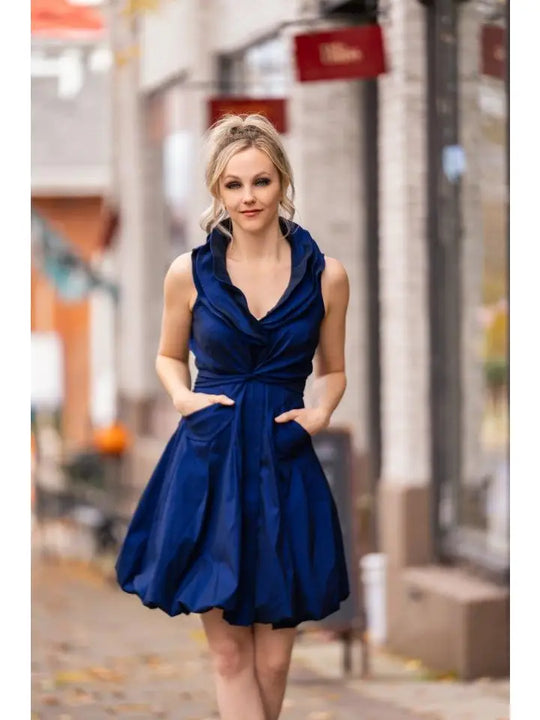 S16150 - Classic Bubble Dress-06-Dresses/Jumpsuits-Samuel Dong-Krista Anne's Boutique, Women's Fashion and Accessories Located in Oklahoma City, OK and Black Mountain, NC