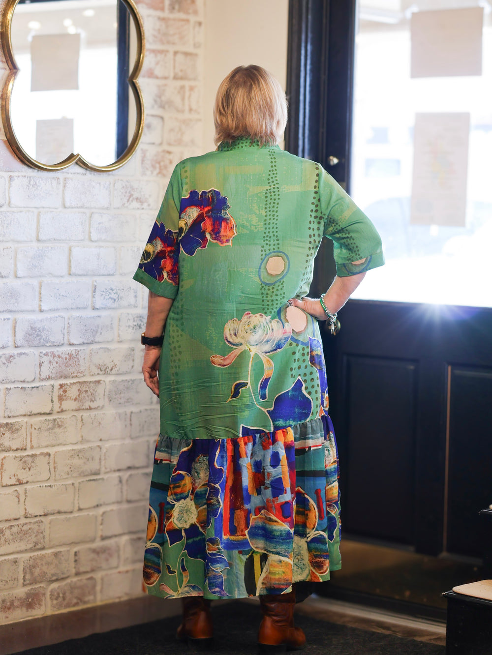 Vega-38 - Short Sleeve Maxi Dress